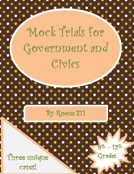 Preview of Mock Trials for Government and Civics Classes:Bundle