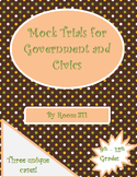Mock Trials for Government and Civics Classes:Bundle