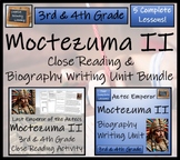 Moctezuma II Close Reading & Biography Bundle | 3rd Grade 