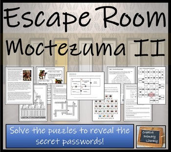 Preview of Moctezuma II Escape Room Activity