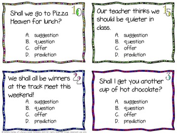 Modal Verb Task Cards {CCSS by Literacy Loves Company