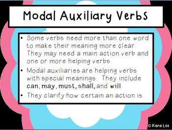 modal auxiliary verbs mini bundle by gone wild designs tpt