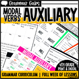Modal Auxiliary Verbs Worksheets, Activities, and Anchor Charts 