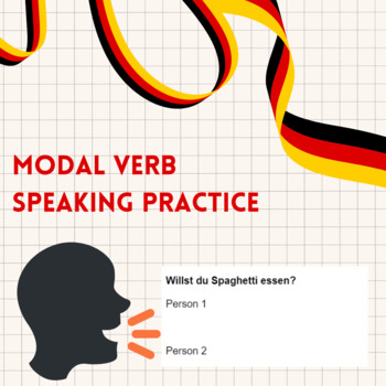 Preview of Modal Verb Speaking Practice - German