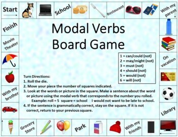Preview of Modal Verbs Activities Bundle: Paper Version