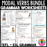 Modal Verbs Bundle Worksheets ESL Activities