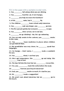 Modal Verbs (Must, can't, may, might, could) worksheet