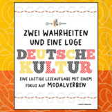 Modal Verbs & German Culture (Reading Comprehension, Writi