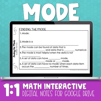 Preview of Mode Digital Math Notes