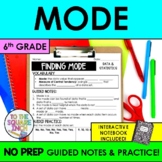 Mode Notes & Practice | Finding Mode Guided Notes | + Inte