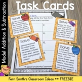 Model Addition & Subtraction Within 1,000 Task Cards Freebie