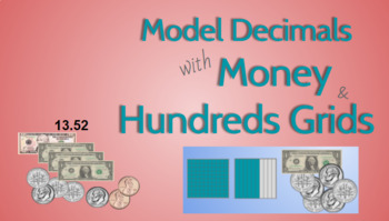 Preview of Model Decimals with Money & Hundreds Grids