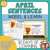 Model Sentences for April - Writing Daily Practice Mentor 