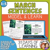 Model Sentences for March - Writing Daily Practice Mentor 