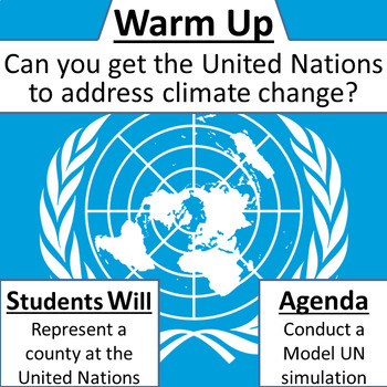 Model United Nations Simulation - Climate Change by TDS Resources