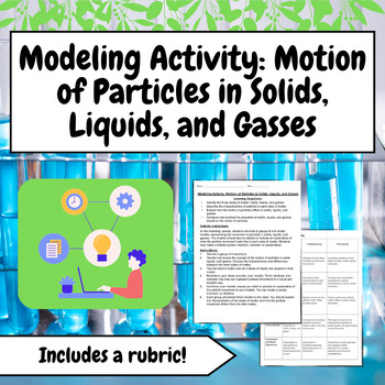 Preview of Modeling Activity: Motion of Particles in Solids, Liquids, and Gasses