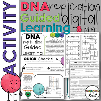 Preview of DNA Replication Guided Learning Activity in Print and Digital for Notes