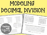 Modeling Decimal Division Printable FREEBIE (TEKS 5.3F)