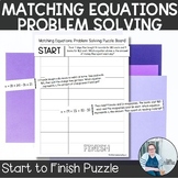 Modeling Equations Problem Solving Start to Finish Puzzle 