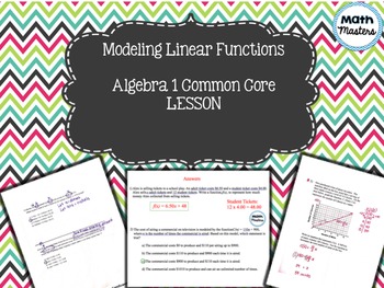 Preview of Modeling Linear Functions