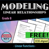 Modeling Linear Relationships Worksheet