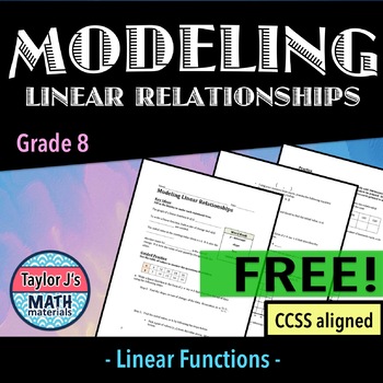 Preview of Modeling Linear Relationships Worksheet