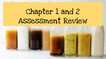 Preview of Modeling Matter: Chapter 1 and 2 Assessment Review