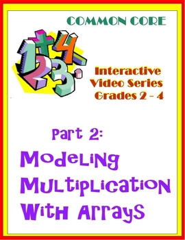 Preview of Modeling Multiplication Problems with Arrays (Common Core Standards)