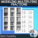 Modeling Multiplying Fractions Sort TEKS 6.3b CCSS 6.NS.1 