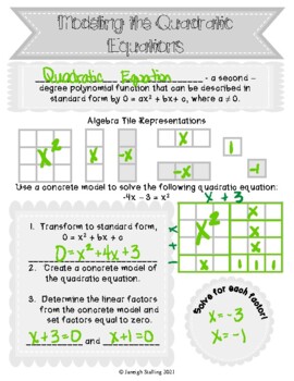 modeling with quadratic equations assignment