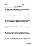 Modeling Ratios with Tape Diagrams Practice Worksheet