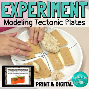 Preview of Modeling Tectonic Plates with Graham Crackers Science Experiment PRINT & DIGITAL