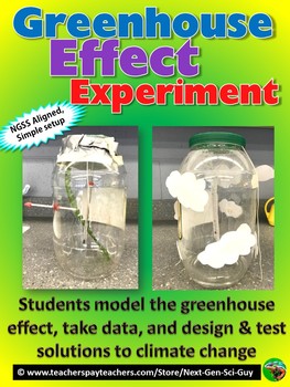 Modeling The Greenhouse Effect Experiment Ngss Aligned Stem Tpt
