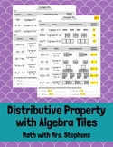 Modeling the Distributive Property with Algebra Tiles