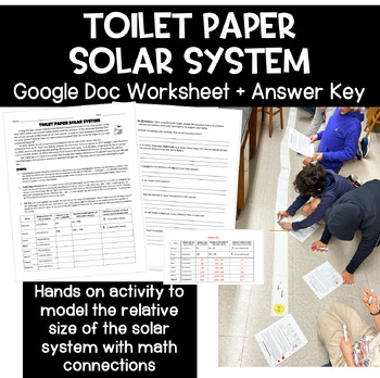 Preview of Modeling the Solar System with Toilet Paper Lesson Worksheet