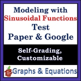 Modeling with Sinusoidal Functions Test - Paper & Key, and