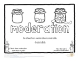 Moderation Baha'i Quote Coloring Page