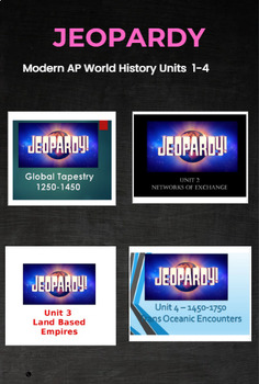 Preview of Modern AP World History: Jeopardy Review Units 1-4