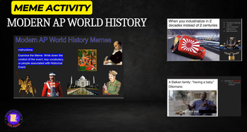 Preview of Modern AP World History Meme Activity / Review