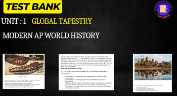 Preview of Modern AP World History Unit 1: Global Tapestry Test Bank