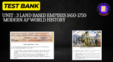 Modern AP World History Unit 3: Land Based Empires Test Bank