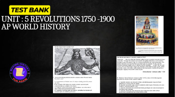 Preview of Modern AP World History: Unit 5 Revolutions Test Bank