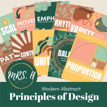 Preview of Modern Abstract Principles of Design Poster Bundle, Decoration