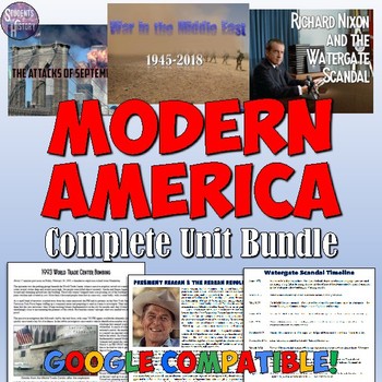Preview of Modern America Unit Plan Bundle