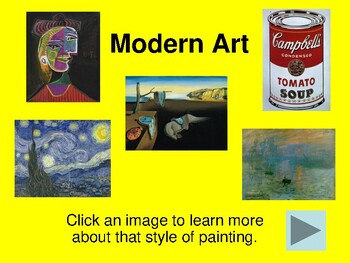 Preview of Modern Art Interactive Presentation