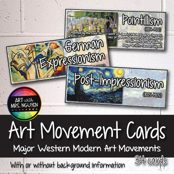 Preview of Modern Art Movement Cards (Art Posters)
