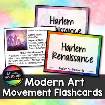 Preview of Modern Art Movement Flashcards