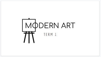 Preview of Modern Art Warm-up Slides Terms 1-6
