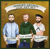Modern Artists Clip Art Set
