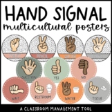 Modern BOHO Multicultural Hand Signals for Classroom Management